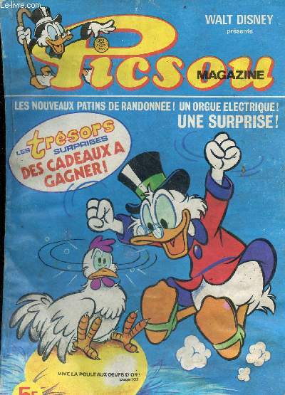 Picsou magazine n87 - Picsou contre le fantme de la mine - Minnie qui pleure et Pluto qui rit - on a perdu le professeur Nouillard - Donald bat en retraite - allez les alligators - Picsou n'a pas froid aux oeufs - incroyable mais vrai ...