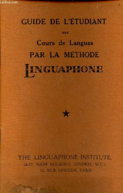 Instructions pour suivre la mthode linguaphone enseignement des langues trangres par les disques de phonographe.