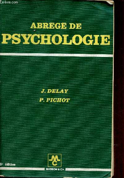 Abrg de psychologie - 3e dition (3e tirage).