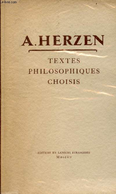 Textes philosophiques choisis - 2e dition.