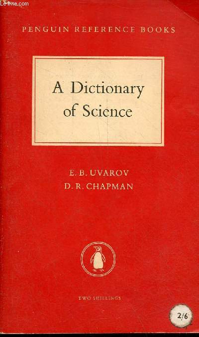 A Dictionary of Science.