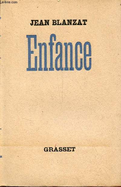 Enfance - Exemplaire n873 sur alfa.