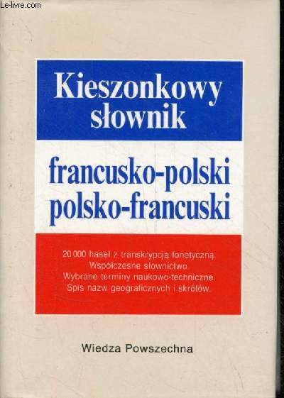 Dictionnaire de poche franais-polonais/polonais-franais - Kieszonkowy slownik francusko-polski/polski-francuski.