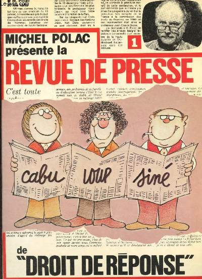 Revue de presse de droit de rponse.