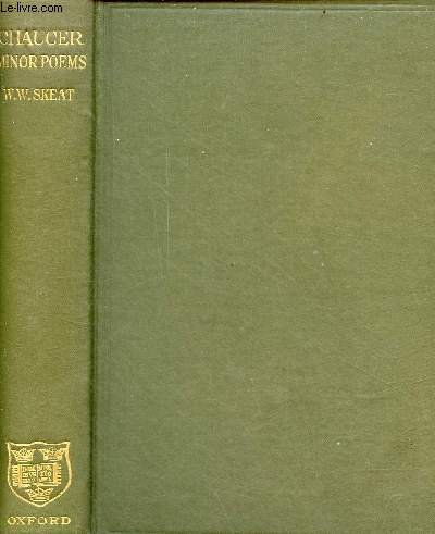 The minor poems - second and enlarged edition.
