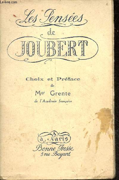 Les penses de Joubert - 2e dition.