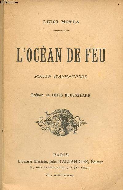 L'ocan de feu - roman d'aventures.