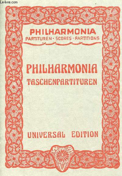 Philharmonia partituren scores partitions - Philharmonia taschenpartituren.