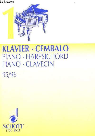 Klavier - Cembalo - Piano - Harpsichord - Piano - Clavecin 95/96.