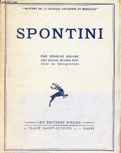Spontini - Collection maitres de la musique ancienne et moderne n5.