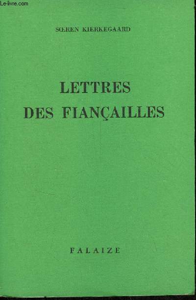 Lettres des fianailles.