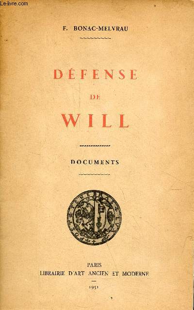 Dfense de Will - documents.