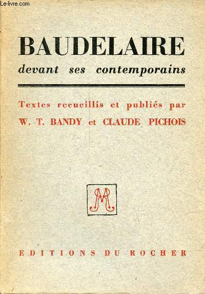 Baudelaire devant ses contemporains.