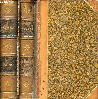 Goethe's smmtliche werke - Tome 24+25+26 en 2 volumes.