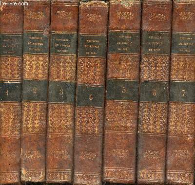 Histoire du peuple de Dieu, depuis son origine jusqu'a la naissance du messie - dition corrige et enrichie de notes par des directeurs du sminaire de Besanon - En 7 tomes (7 volumes) - tome 1+2+3+4+5+6+7.