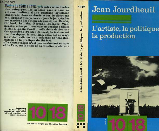 L'ARTISTE,LA POLITIQUE,LA PONCTUATION.