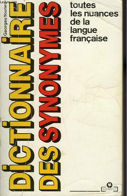 DICTIONNAIRE MARABOUT DES SYNONYMES