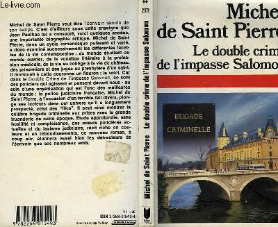 LE DOUBLE CRIME DE L'IMPASSE SALOMON