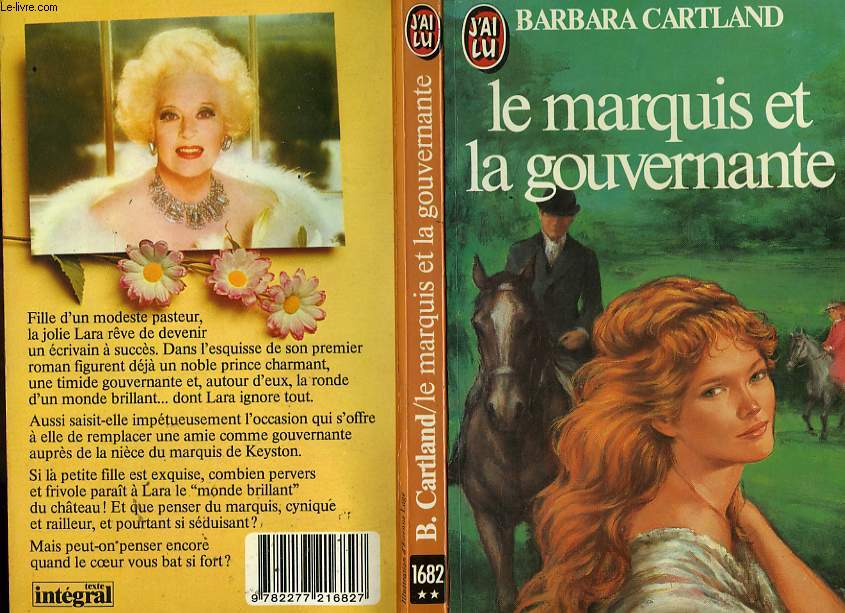 THE MARQUIS ET LA GOVERNANTE - THE POOR GOVERNANCE - CARTLAND BARBARA - 1984 - Picture 1 of 1