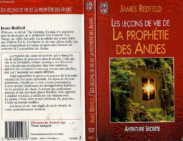 LES LECONS DE VIE DE LA PROPHETIE DES ANDES - THE CELESTINE PROPHECY - REDFIE... - Photo 1/1