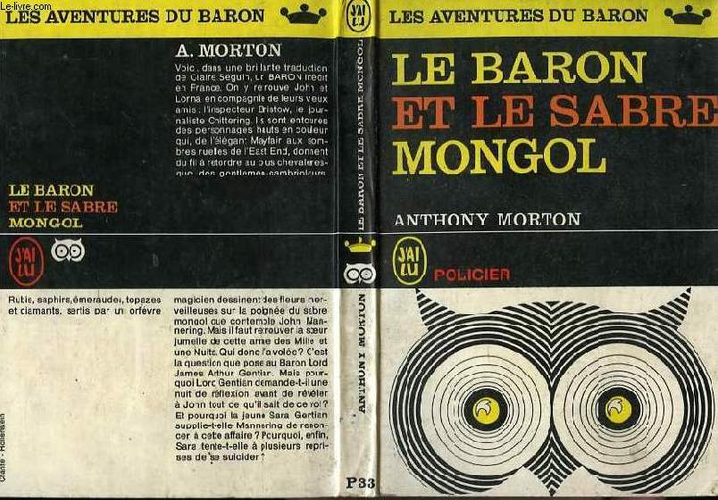 LE BARON ET LE SABRE MONGOL (A sword for the baron)