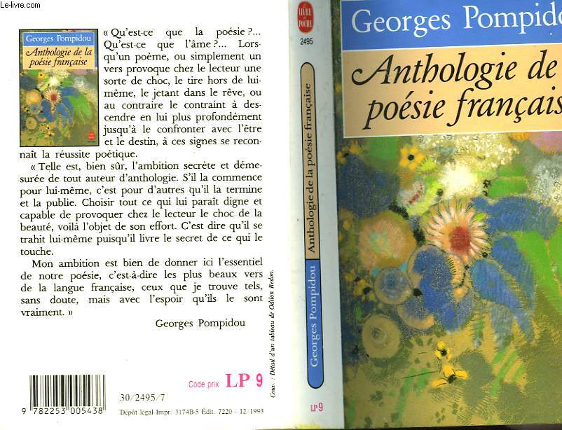 ANTHOLOGIE DE LA POESIE FRANCAISE