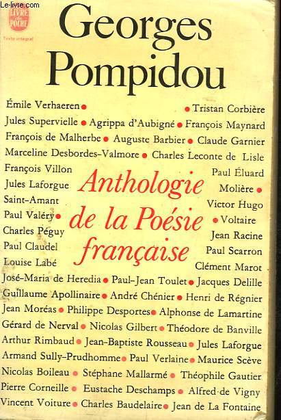 ANTHOLOGIE DE LA POESIE FRANCAISE