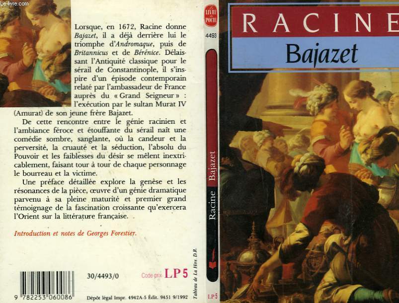 BAJAZET - TRAJEDIE 1672