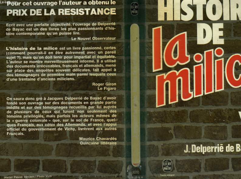 HISTOIRE DE LA MILICE