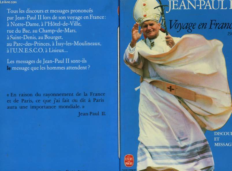 VOYAGE EN FRANCE 1980 - DISCOURS ET MESSAGES