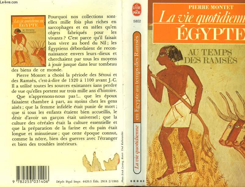 LA VIE QUOTIDIENNE EN EGYPTE AU TEMPS DE RAMSES