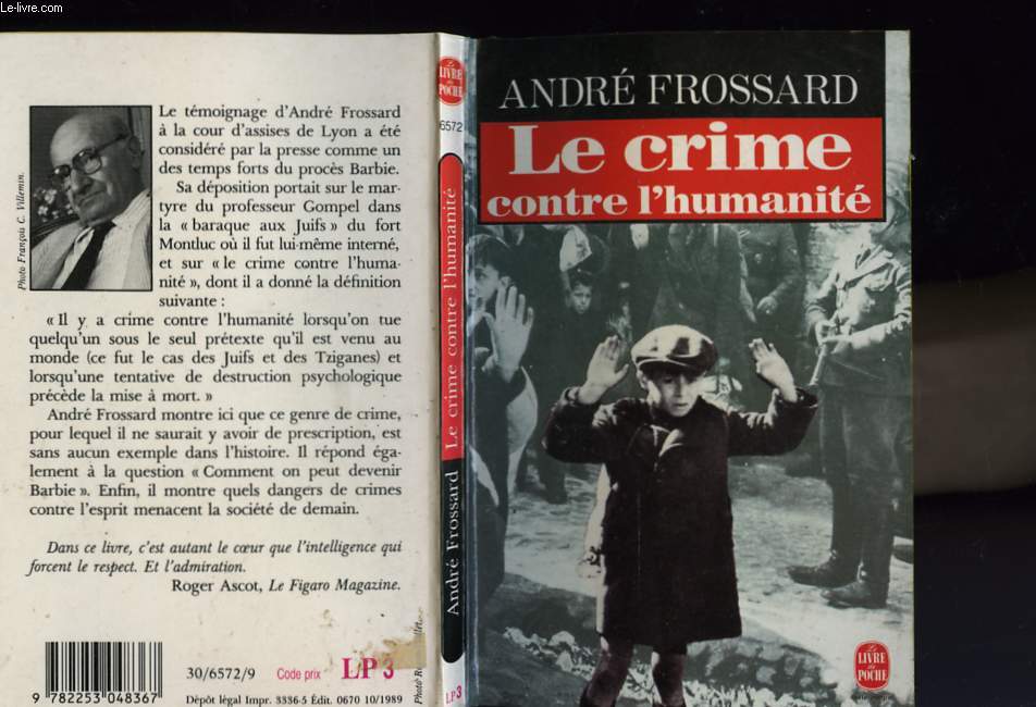 LE CRIME CONTRE L'HUMANITE