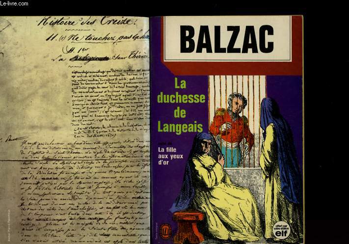 LA DUCHESSE DE LANGEAIS SUIVI DE LA FILLE AUX YEUX D'OR