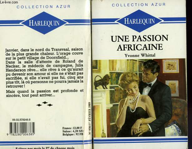 UNE PASSION AFRICAINE - TOO LONG A SACRIFICE