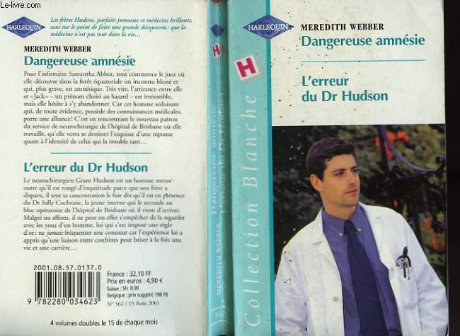 DANGEREUSE AMNESIE SUIVI DE L'ERREUR DU DR HUDSON (FOUND ONE HUSBAND - CLAIMED ON WIFE)