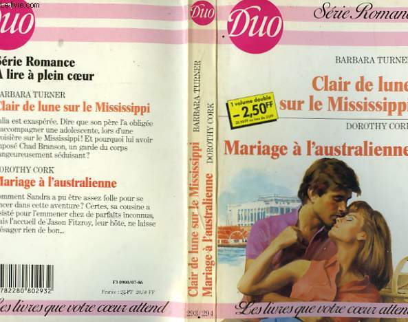 CLAIR DE LUNE SUR LE MISSISSIPI / MARIAGE A L'AUSTRALIENNE