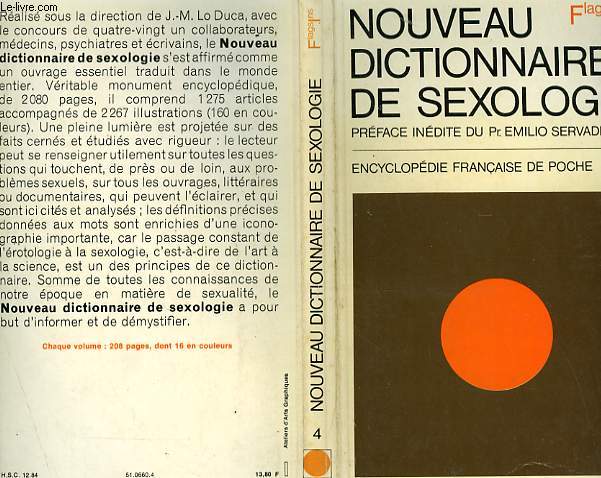 NOUVEAU DICTIONNAIRE DE SEXOLOGIE - N4 - FLAGELLUM SALUTIS - INSEMINATION ARTIFICIELLE