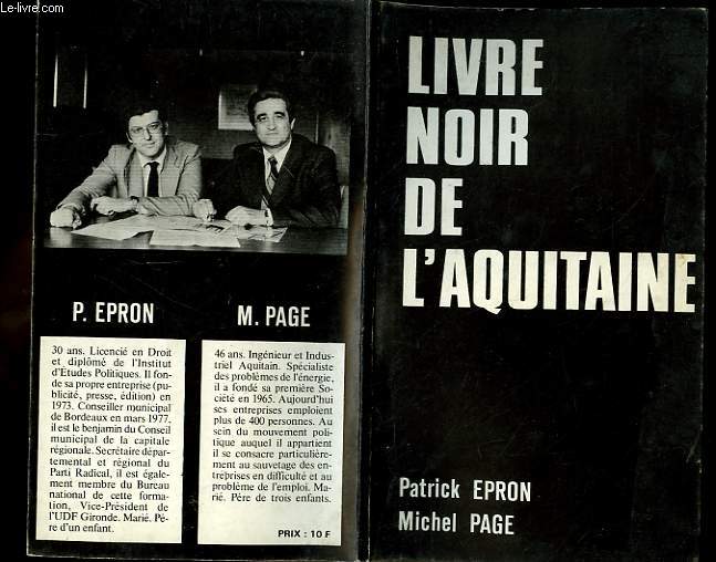 LIVRE NOIR DE L'AQUITAINE