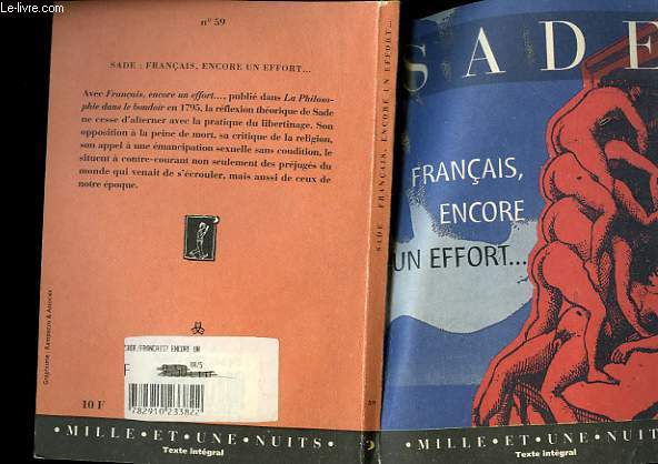 SADE: FRANCAIS, ECORE UN EFFORT SI VOUS VOULEZ TRE REPUBLICAINS