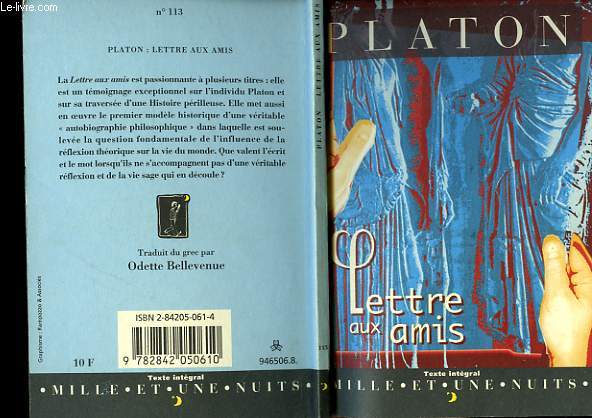 PLATON: LETTRE AUX AMIS