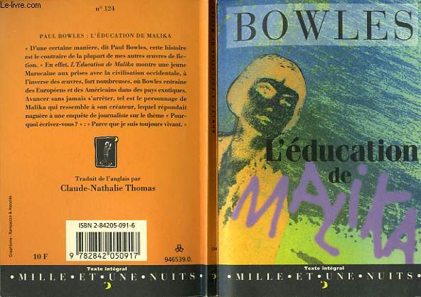 PAUL BOWLES: L'EDUCATION DE MALIKA