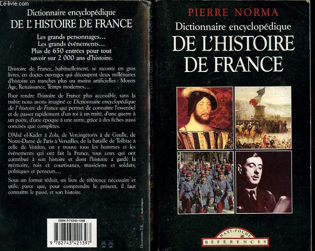 DICTIONNAIRE ENCYCLOPEDIQUE DE L'HISTOIRE DE FRANCE