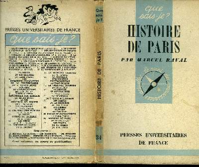 Que sais-je? N 34 Histoire de Paris