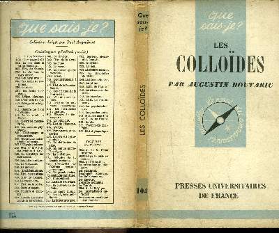 Que sais-je? N 104 Les collodes