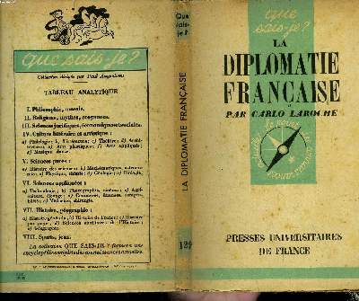 Que sais-je? N 129 La diplomatie franaise