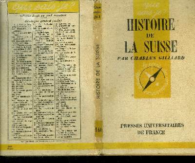 Que sais-je? N 140 Histoire de la Suisse