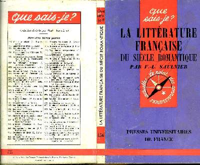 Que sais-je? N 156 La littrature franaise du sicle romantique