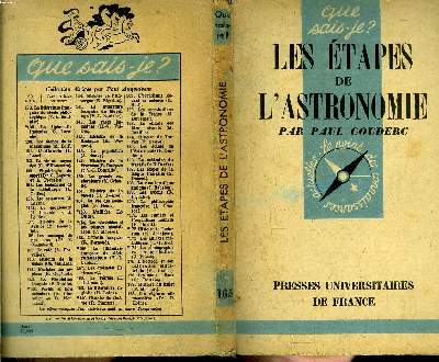 Que sais-je? N 165 Les tapes de l'astronomie