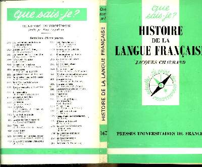 Que sais-je? N 167 Histoire de la langue franaise
