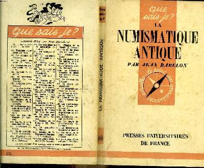 Que sais-je? N 168 La nimismatique antique